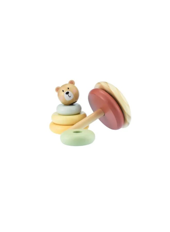 Tooky Toys Bear Stacking Tower Early Learning Toy - Multicolor - 7 Pcs - Image 3